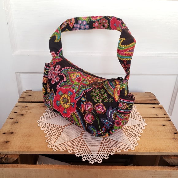 x2🌺HP!🌺 Vera Bradley "Symphony in Hue" Holly Hobbie HandBag ♥️ - Picture 2 of 14